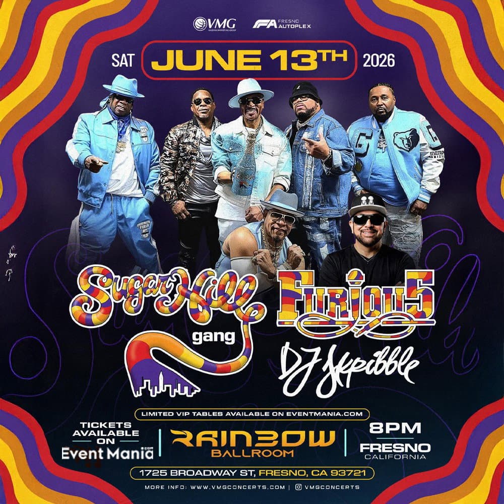 Sugarhill Gang & Furious 5 & DJ Skribble - Fresno, CA