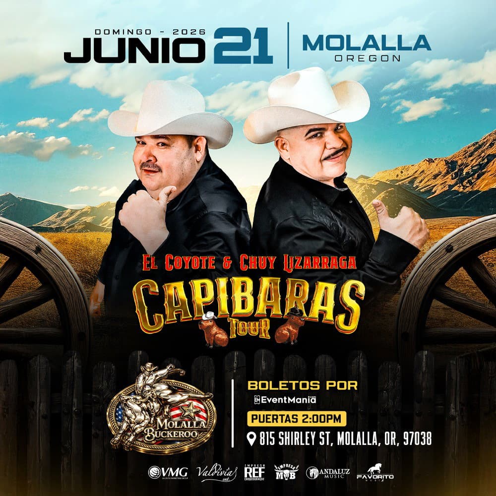 Capibaras Tour con El Coyote y Chuy Lizarraga - Molalla, OR