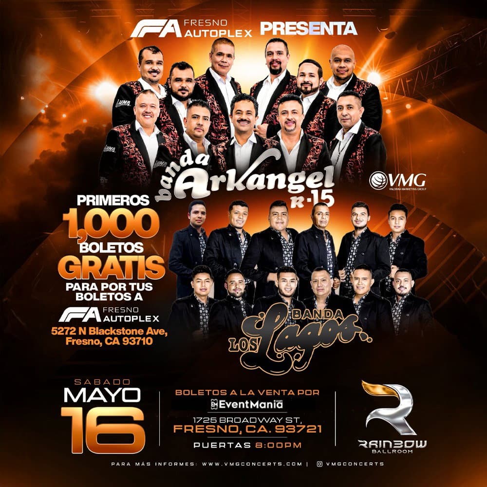 Banda Arkangel R-15 y Banda los Lagos - Fresno, CA