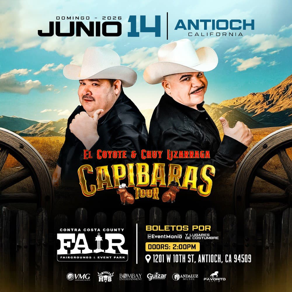 Capibaras Tour con El Coyote y Chuy Lizarraga - Antioch, CA